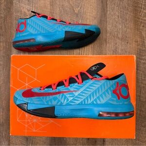 Nike KD 6 VI N7 Blue Turquoise 3M Durant